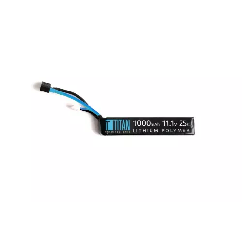 Titan LiPo 1000mAh 11.1v 25C Stick T-Plug (Deans)