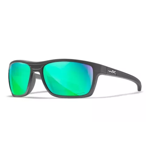 Wiley X KINKGPIN Captivate Polarised Green Mirror / Matte Graphite Frame