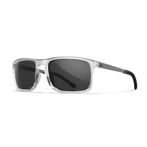 Wiley X WX AXE Captivate Grey Lens / Gloss Crystal Clear Frame
