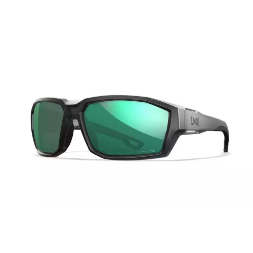 Wiley X ALPINE Captivate Polarised Green Mirror Lens / Matte Translucent Black Frame