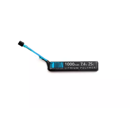 Titan LiPo 1000mAh 7.4v 25C Stick T-Plug (Deans)