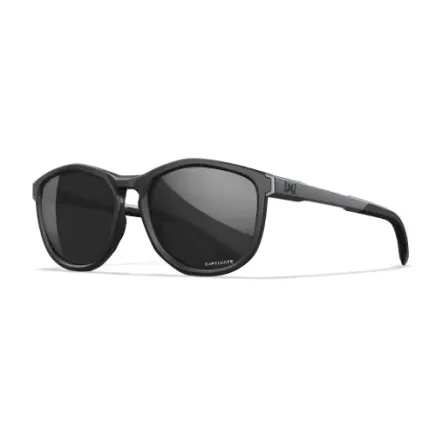 Wiley X BRAVO CAPTIVATE Black Mirror lens, Matte Black / Graphite Grey frame