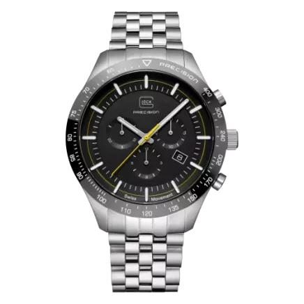 Glock Precision Silver Steel Case / Silver Link Strap Watch GW-35-1-22