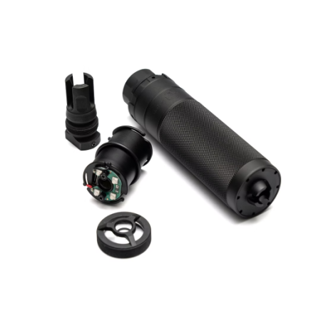 PTS Syndicate Dead Air Sierra 5 Mock Suppressor - Tracer Version - Black