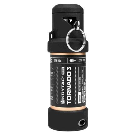 Krytac TORNADO 3 Timed Airsoft Frag Grenade - Black & Gold - PRE-ORDER