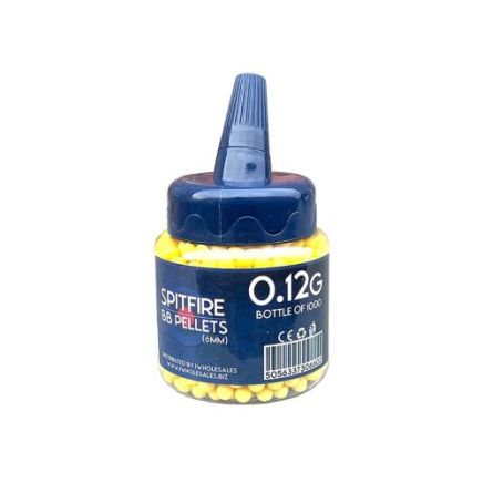 Spitfire BB Pellets 0.12g (1000 Bottle - Yellow)