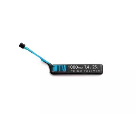 Titan LiPo 1000mAh 7.4v 25C Stick T-Plug (Deans)