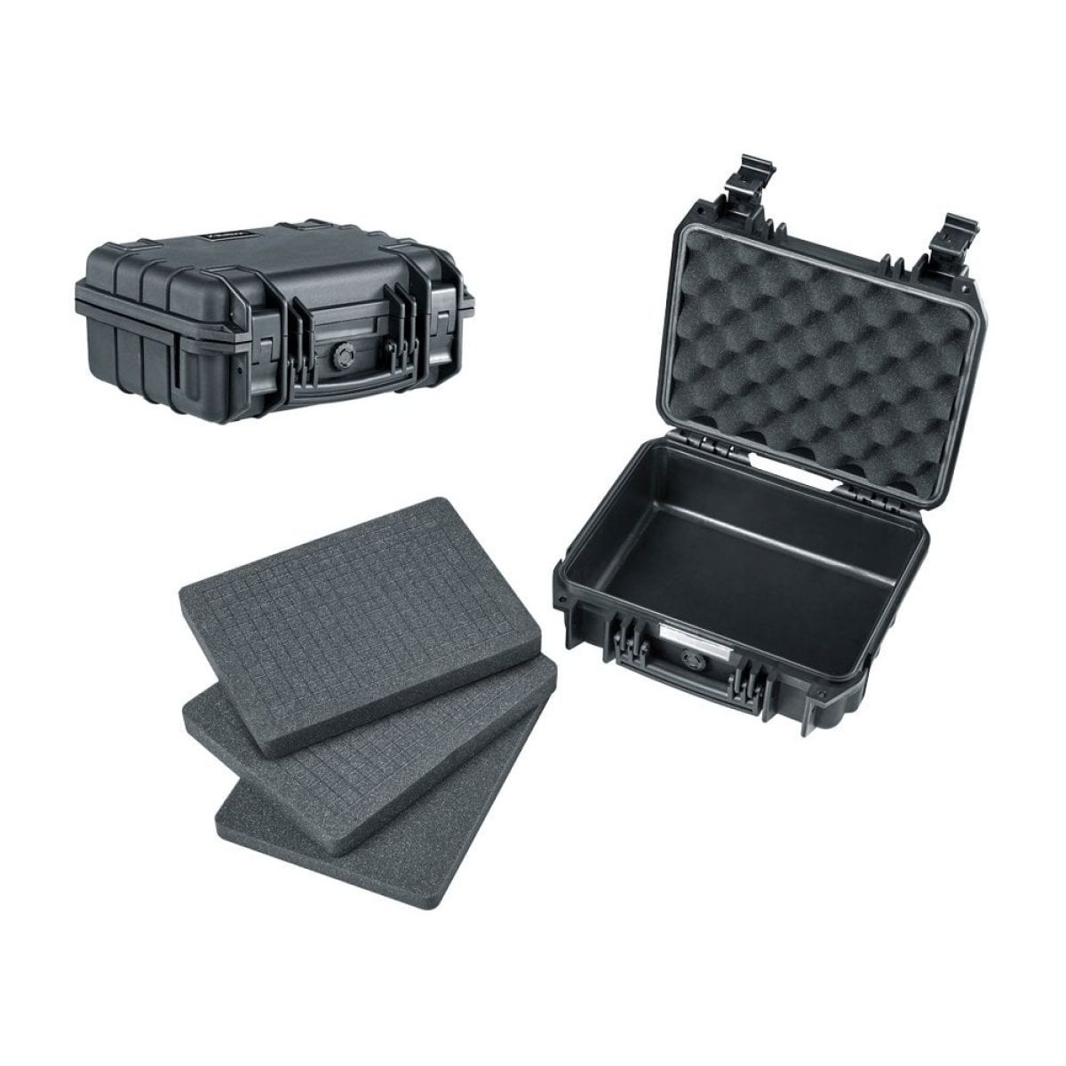 Airsoft Gun Carry Case In Tough Plastic Mid Size In Black - Bbgunsuk.co.uk - View #9