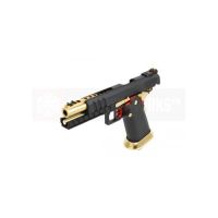 Armorer Works Custom Hi-Capa GBBP - Full Black Slide / Black Frame / Gold Barrel