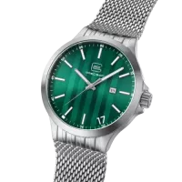 Glock Precision Silver Steel Case / Silver Mesh Strap Watch GW-12-3-24