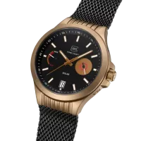 Glock Precision Coyote Steel Case / Black Mesh Strap Watch GW-19-3-22
