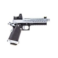 Vorsk HI CAPA 5.1 GBB Pistol - Black/Chrome with BDS