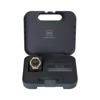 Glock Precision Coyote Steel Case / Black Silicone Strap Watch GW-15-7-22