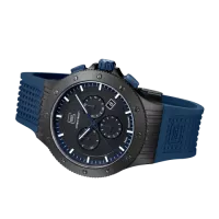 Glock Precision Limited Edition Black Steel Case / Blue Silicone Strap Watch GW-27-2-24