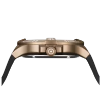 Glock Precision Coyote Steel Case / Black Silicone Strap Watch GW-15-7-22