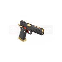 Armorer Works Custom Hi-Capa GBBP - Full Black Slide / Black Frame / Gold Barrel