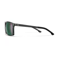 Wiley X WX AXE Captivate Polarised Green Mirror Lens / Gloss Crystal Grey Frame