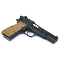 WE Browning Hi Power Gas Blowback Pistol- Black