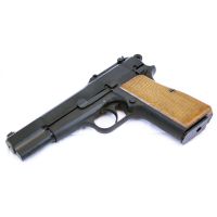 WE Browning Hi Power Gas Blowback Pistol- Black