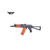 Jing Gong AKS 74U Blow Back AEG Rifle - Real Wood