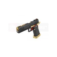 Armorer Works Custom Hi-Capa GBBP - Full Black Slide / Black Frame / Gold Barrel