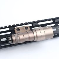 WADSN M-Lok & Keymod Mini Offset Flashlight Base for M300 & M600 - Dark Earth