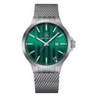 Glock Precision Silver Steel Case / Silver Mesh Strap Watch GW-12-3-24