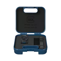 Glock Precision Limited Edition Black Steel Case / Blue Silicone Strap Watch GW-27-2-24