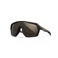 Wiley X CITADEL Captivate Tungsten Mirror Lens / Matte Black and Tan Frame