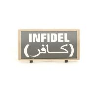 Custom Rail Panel Infidel with Arabic - Dark Earth