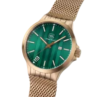 Glock Precision Coyote Steel Case / Black Mesh Strap Watch GW-12-2-24