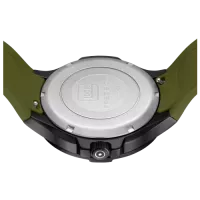 Glock Precision Tritium / Black Steel Case / Green Silicone Strap Watch GW-15-4-22