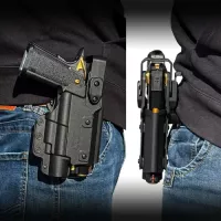 Laylax Multi-Fit Weapon Light Holster LUX Right Hand - Black