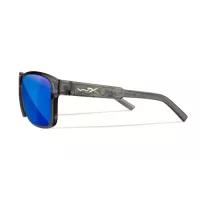 Wiley X TREK Captivate Polarised Blue Mirror Lens / Gloss Crystal Dark Grey Frame