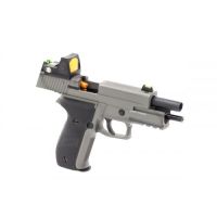 Nuprol Raven R226 GBB Pistol - Grey with Red Dot Sight