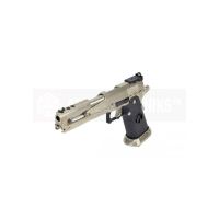 Armorer Works Custom Race Gun Hi-Capa GBBP - Dragon Silver Slide / Black Grips