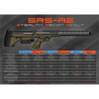Silverback Airsoft SRS A2/M2 Sport Sniper Rifle - 16in Barrel, Black Stock, Right Hand
