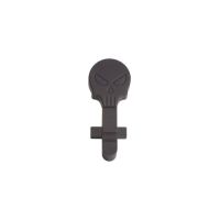 Gate Bolt Catch Skull 1A1 CNC - Matt Black