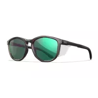 Wiley X WX BRAVO CAPTIVATE Polarised Green Mirror lens, Gloss Tortoise / Gloss Black frame